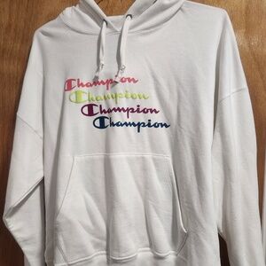 Champion White Hoodie
